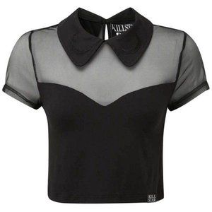 Cody Mesh Yoke Top